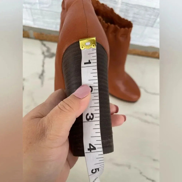 See By Chloe chestnut Leather Ankle Length Boots Size 40/9.5 - Picture 11 of 13